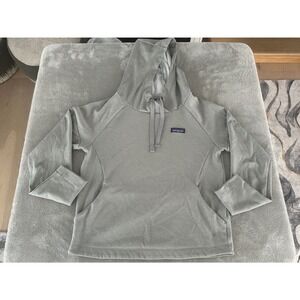 Patagonia Long Sleeve Hoodie Pullover Shirt Gray Womens Size Small